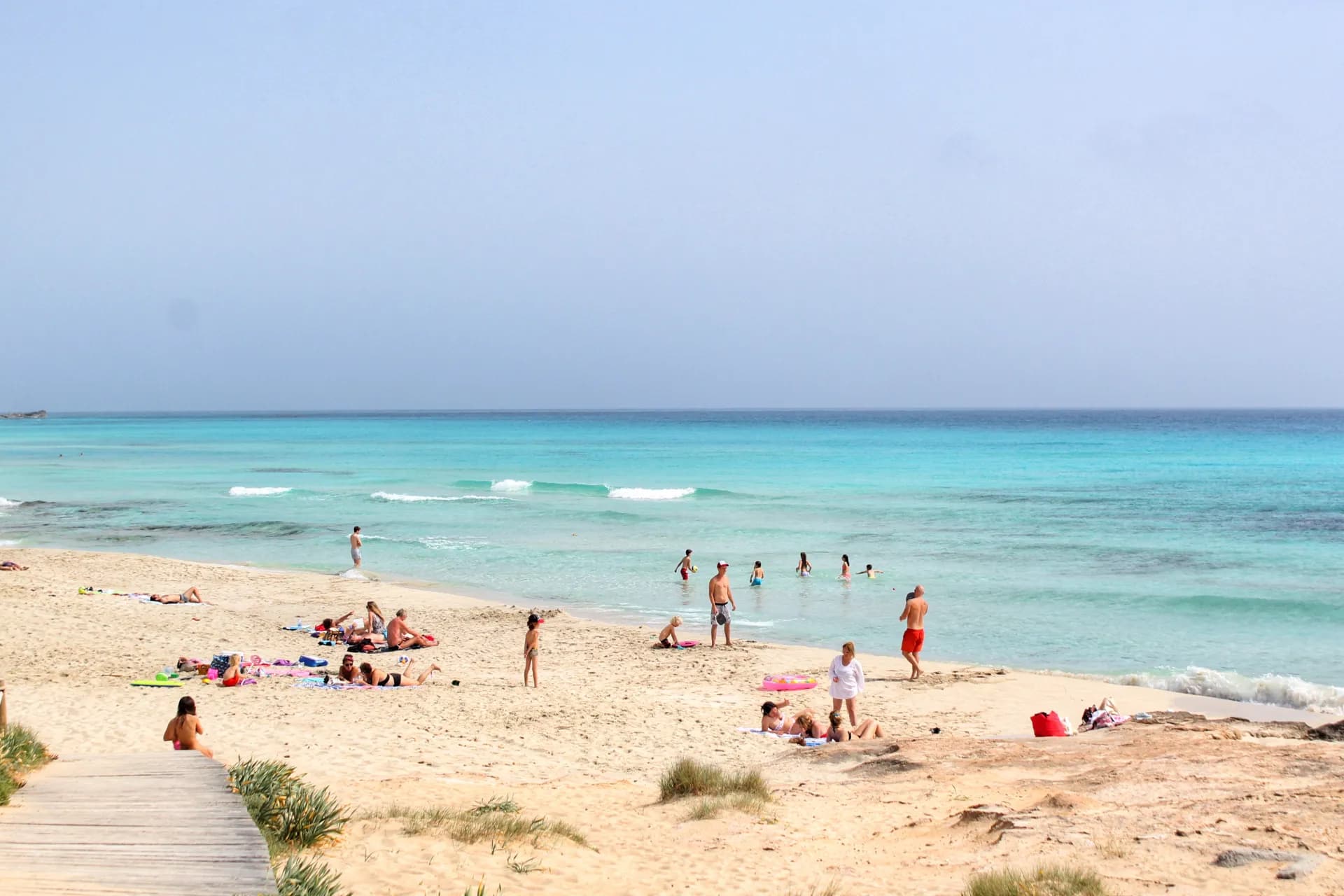 Plage d'Es Trenc à Majorque, sable blanc et eau turquoise