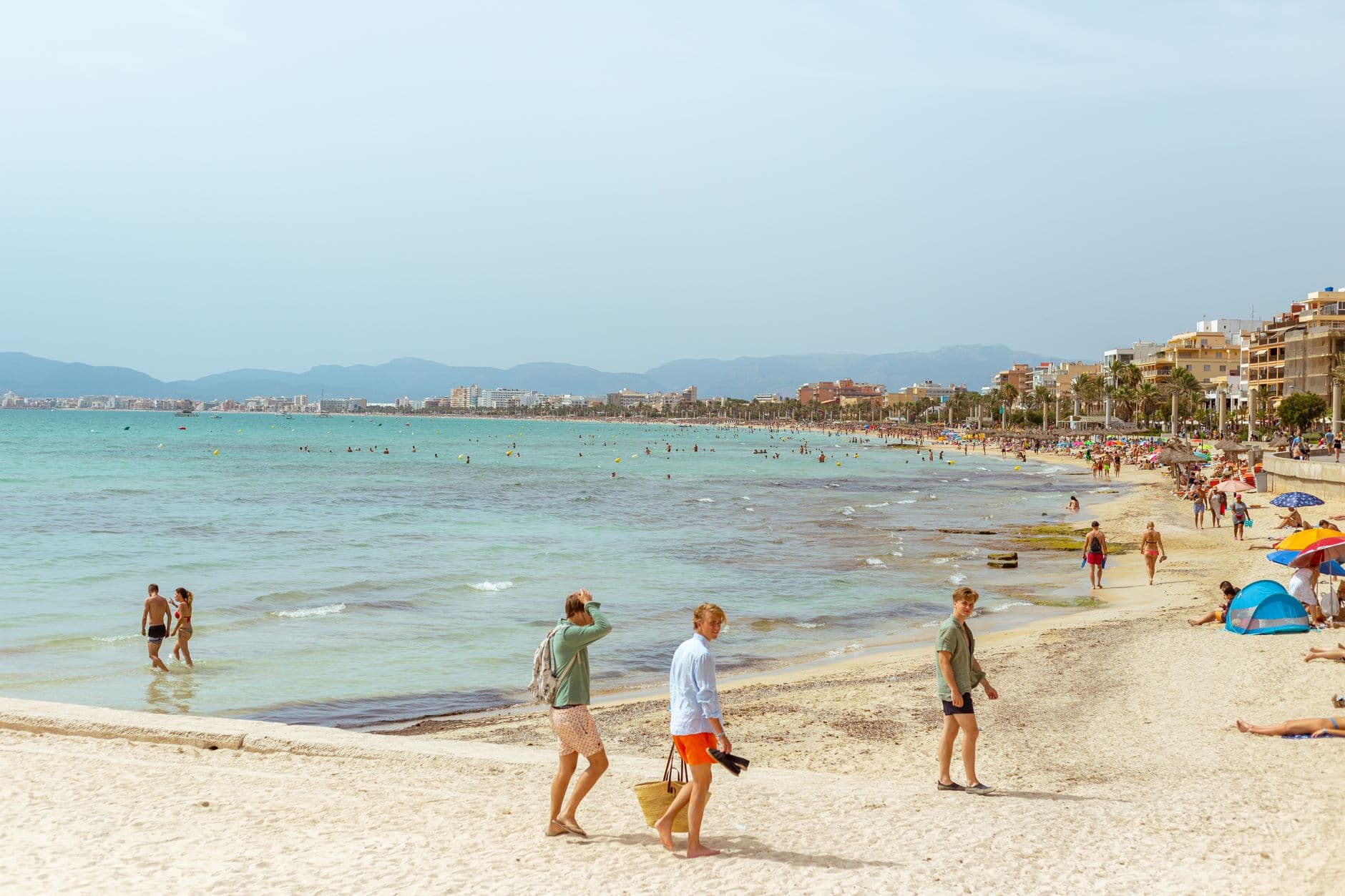 Plage de Majorque en plein été