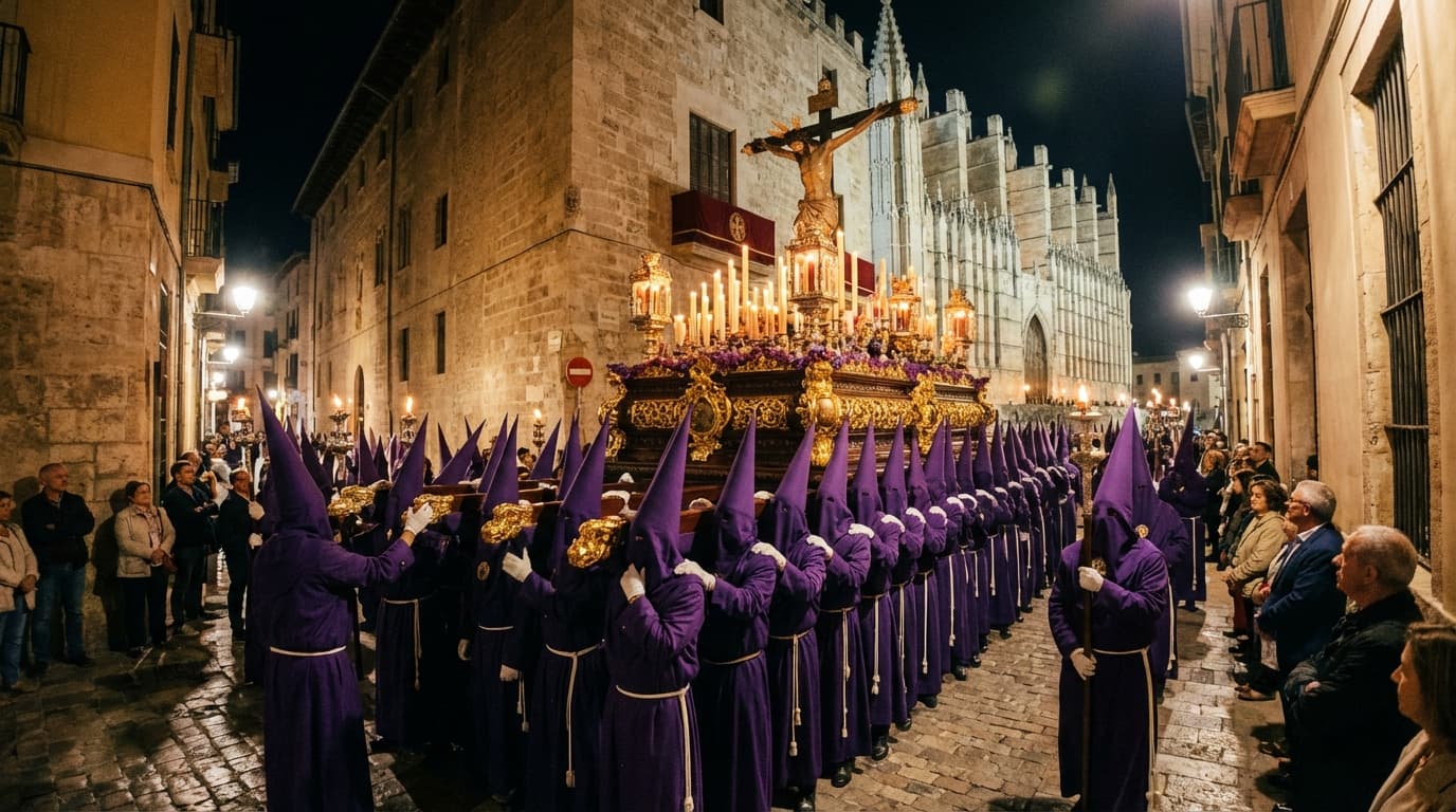 Semana Santa 2026 à Majorque : processions, Davallament et Pancaritat