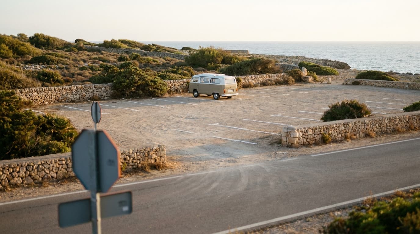 Camping Majorque en van : règles, spots et amendes (guide 2024-2026)