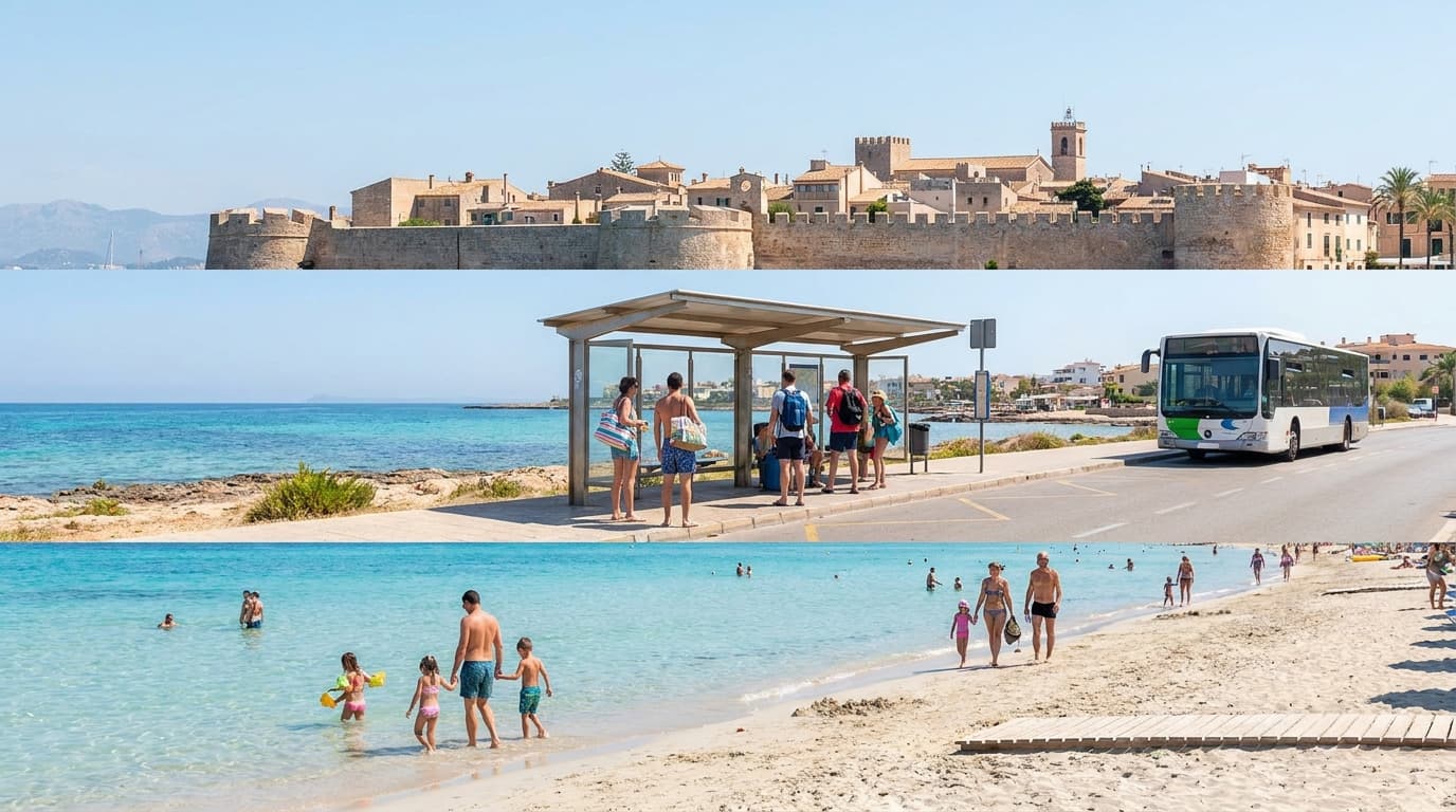 Voyage à Majorque sans voiture avec bus, train et plages accessibles
