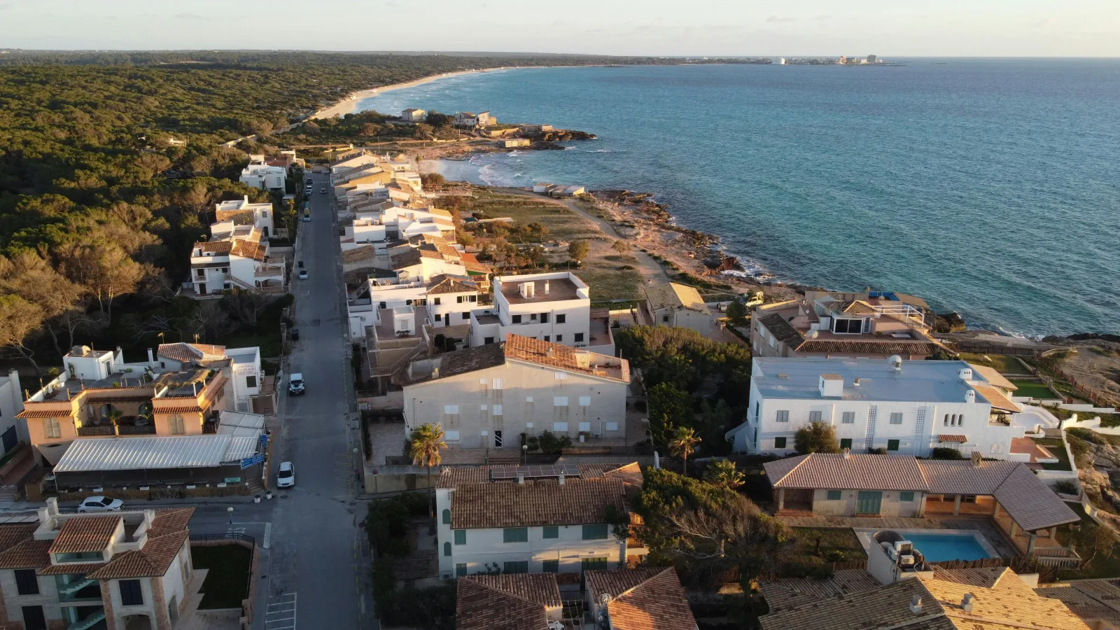 Salines et littoral sauvage du sud de Majorque près de Llucmajor