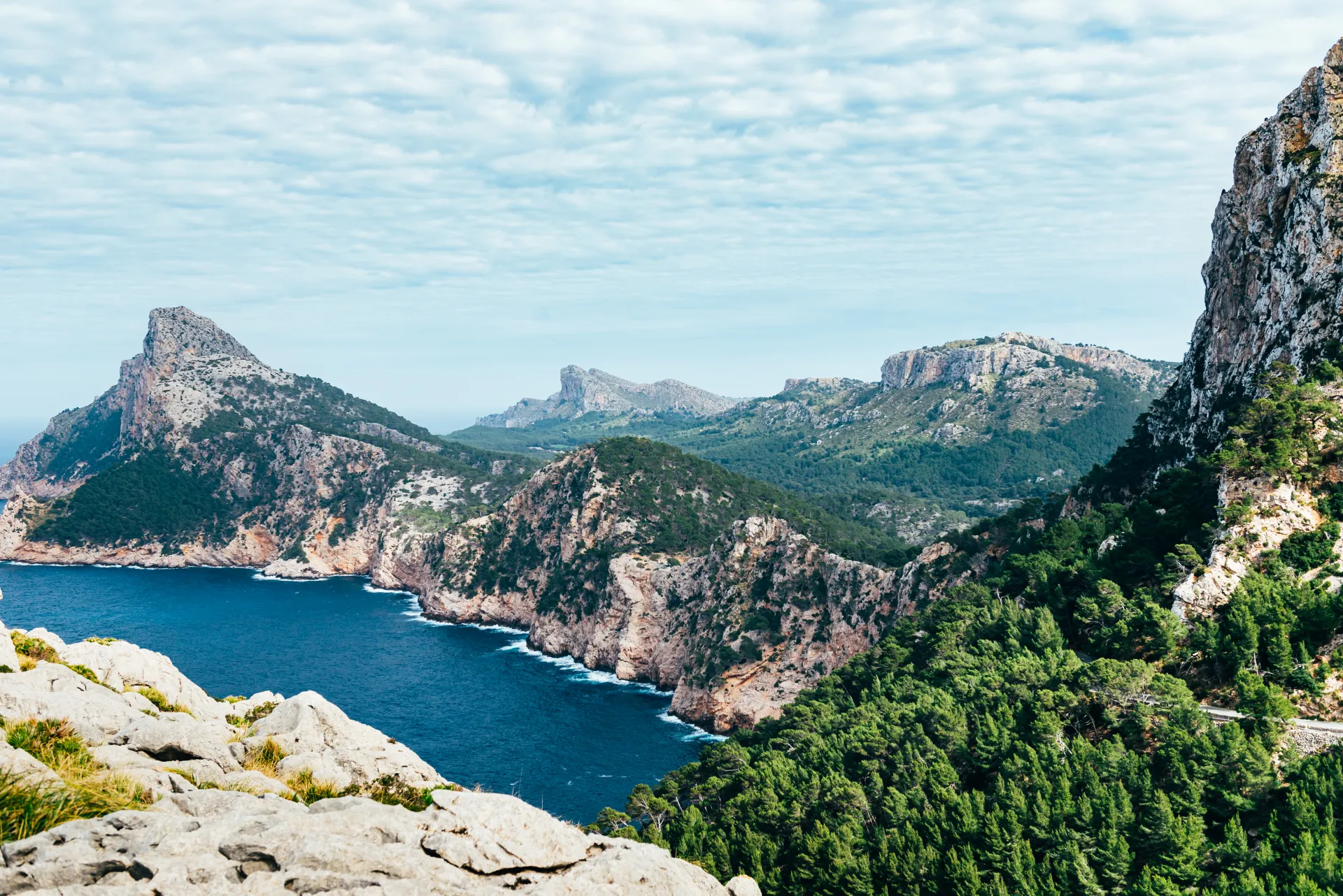Falaises du Cap de Formentor vues depuis le Mirador Es Colomer